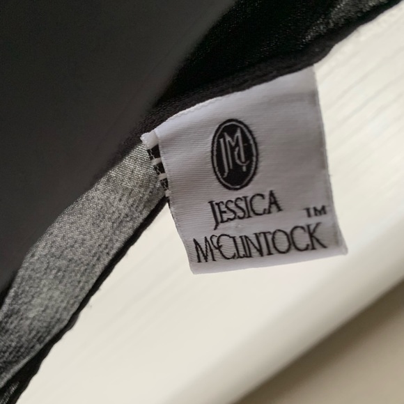 Jessica McClintock sheer duster/coverup, black, NWOT - Picture 5 of 6